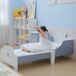 Cama Infantil MDF, Contrachapado de Álamo HOMCOM Cama Infantil MDF, Contrachapado de Álamo HOMCOM Multicolor