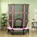 Cama Elástica Infantil Acero, PP HOMCOM Cama Elástica Infantil Acero, PP HOMCOM Rosa