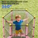 Cama Elástica Infantil Acero, PP HOMCOM Cama Elástica Infantil Acero, PP HOMCOM Rosa