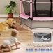 Cama Elástica Infantil Acero, PP HOMCOM Cama Elástica Infantil Acero, PP HOMCOM Rosa