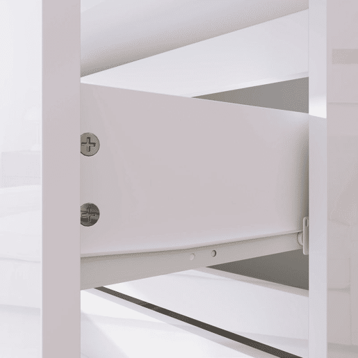 HOMCOM Cómoda com 5 Gavetas de Madeira Cómoda de Dormitório Cómoda Branca para Sala de Estar Estilo Moderno 55x33x100 cm Branco Brilhante HOMCOM Cómoda com 5 Gavetas de Madeira Cómoda de Dormitório Cómoda Branca para Sala de Estar Estilo Moderno 55x33x100 cm Branco Brilhante
