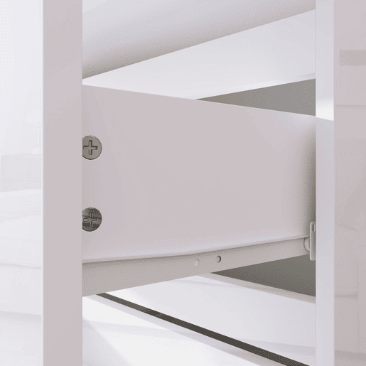 HOMCOM Cómoda com 5 Gavetas de Madeira Cómoda de Dormitório Cómoda Branca para Sala de Estar Estilo Moderno 55x33x100 cm Branco Brilhante HOMCOM Cómoda com 5 Gavetas de Madeira Cómoda de Dormitório Cómoda Branca para Sala de Estar Estilo Moderno 55x33x100 cm Branco Brilhante