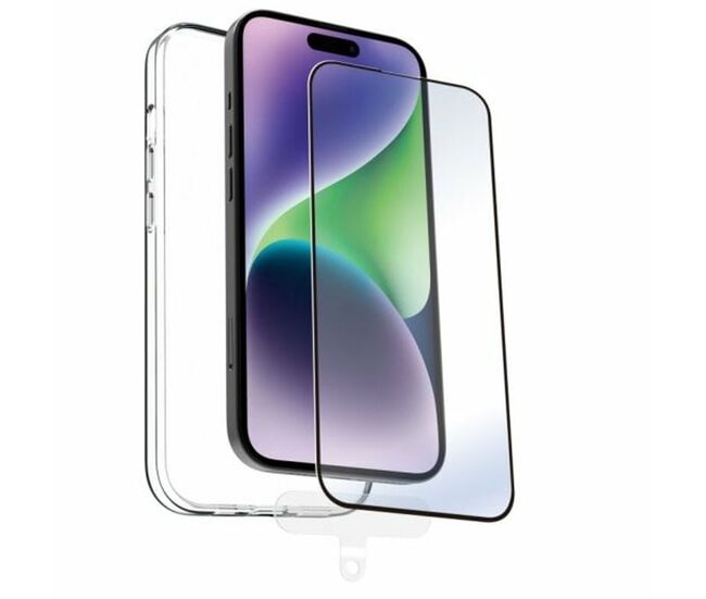 Funda para móvil muvit iphone 15 pro transparente apple