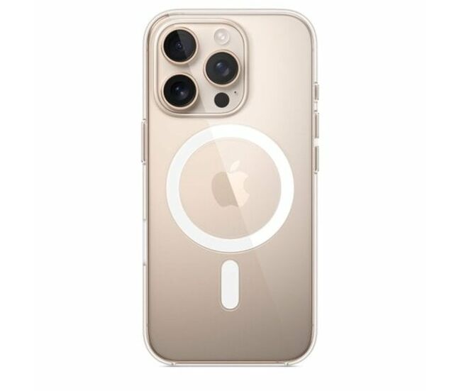 Funda para móvil apple iphone 16 transparente
