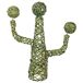 Cactus decoración de mimbre Cactus decoración de mimbre Verde