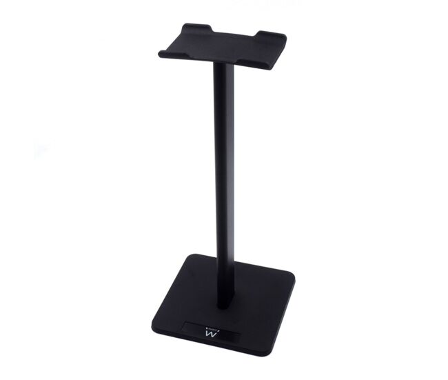Soporte auriculares ewent negro dorado pvc