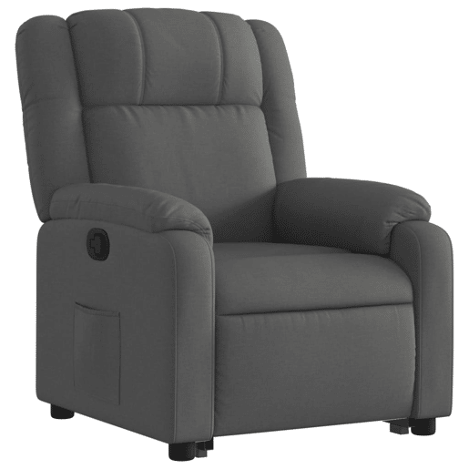 vidaXL Poltrona reclinável elevatória tecido cinzento-escuro vidaXL Poltrona reclinável elevatória tecido cinzento-escuro