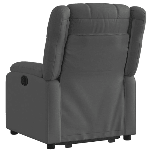 vidaXL Poltrona reclinável elevatória tecido cinzento-escuro vidaXL Poltrona reclinável elevatória tecido cinzento-escuro