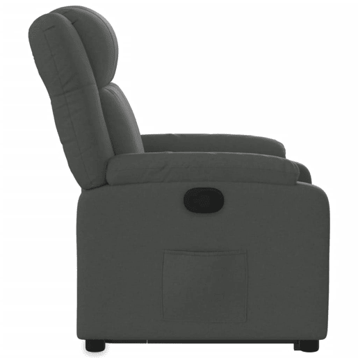 vidaXL Poltrona reclinável elevatória tecido cinzento-escuro vidaXL Poltrona reclinável elevatória tecido cinzento-escuro
