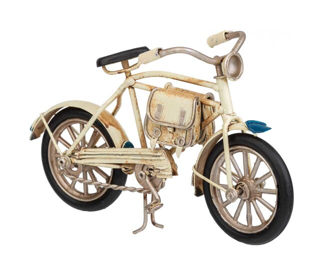 Bici de metal marrón 16x5x9
