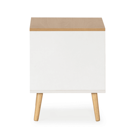 Mesa de cabeceira Desi 2 gavetas cor Branco