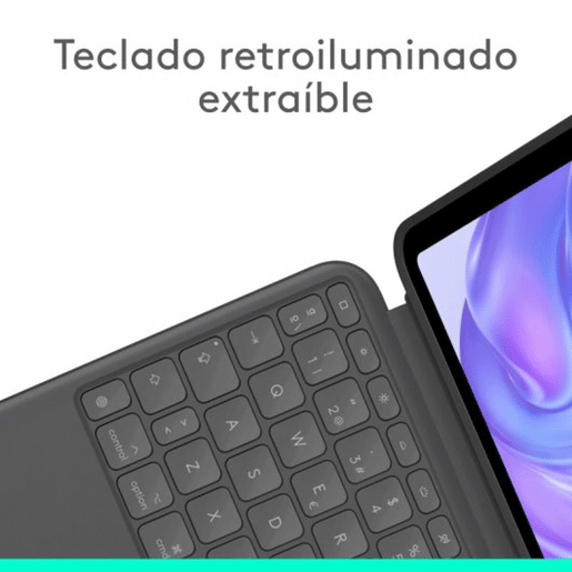 Capa para Tablet Logitech iPad Pro 2024 Preto Qwerty espanhol QWERTY Capa para Tablet Logitech iPad Pro 2024 Preto Qwerty espanhol QWERTY