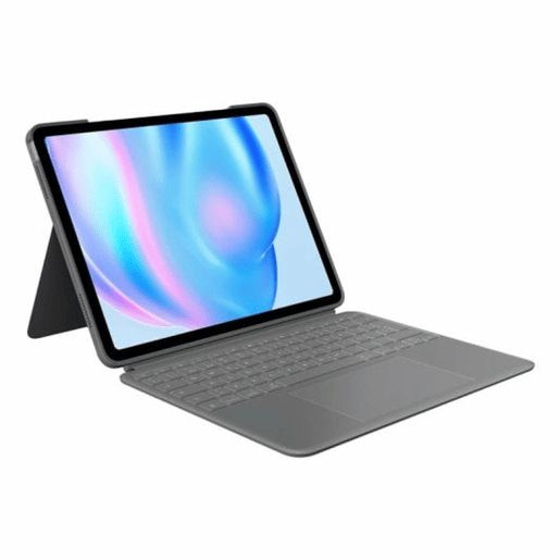 Capa para Tablet Logitech iPad Air 2024 Cinzento Qwerty espanhol QWERTY