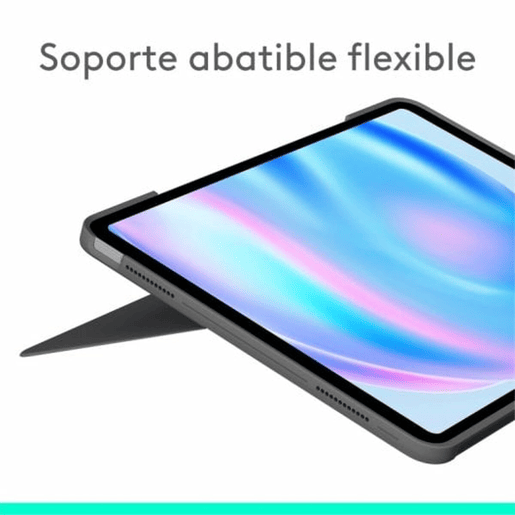 Capa para Tablet Logitech iPad Air 2024 Cinzento Qwerty espanhol QWERTY