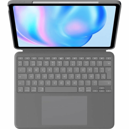 Capa para Tablet Logitech iPad Air 2024 Cinzento Qwerty espanhol QWERTY