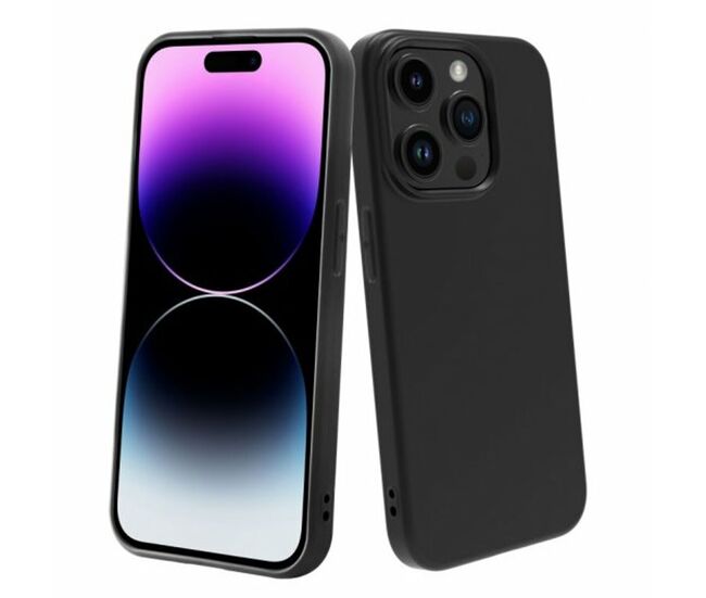 Funda para móvil muvit iphone 15 pro negro apple