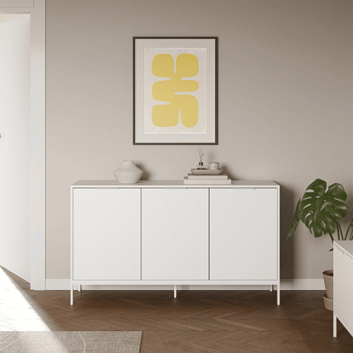 Aparador Auri 3 portas cor Branco