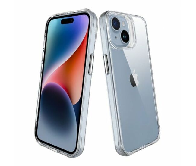 Funda para móvil muvit iphone 15 plus transparente apple