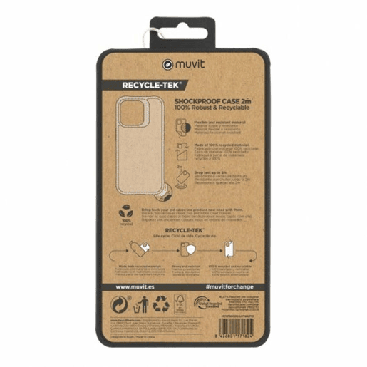 Capa para Telemóvel Muvit iPhone 15 Plus Transparente Apple Capa para Telemóvel Muvit iPhone 15 Plus Transparente Apple