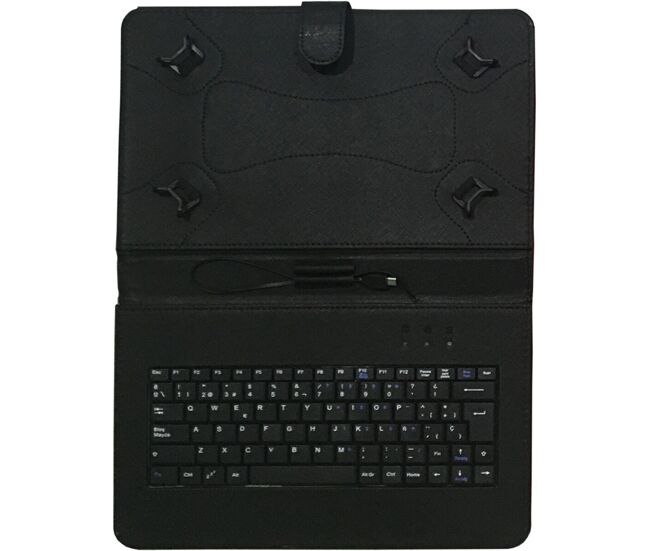 Funda para tablet talius cv-3006 negro qwerty español