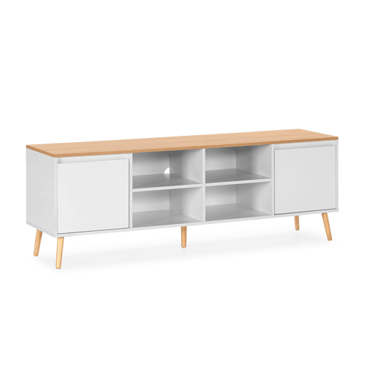 Móvel Tv Desi 2 portas cor Branco