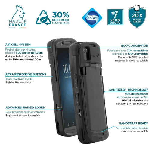 Capa para Telemóvel Mobilis ZEBRA TC5358 Preto