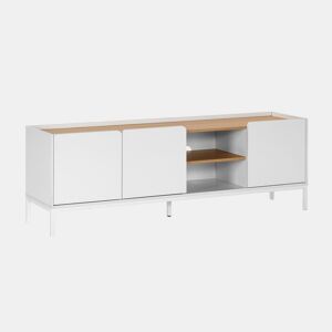 Móvel tv Curva 3 portas cor Branco