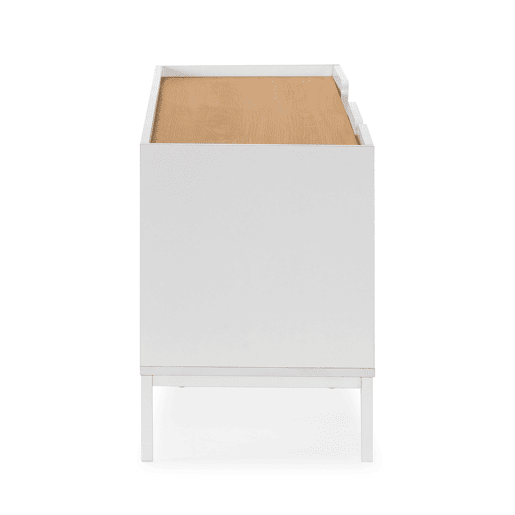 Móvel tv Curva 3 portas cor Branco