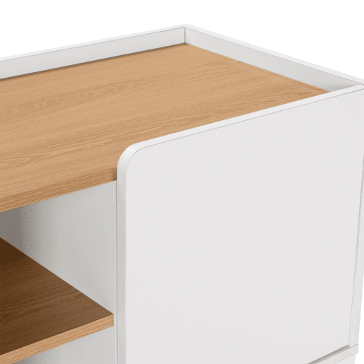 Móvel tv Curva 3 portas cor Branco