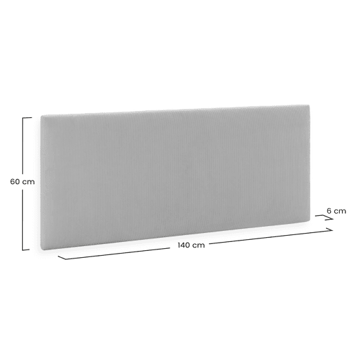 Cabeceira estofada Bari 140x60 cm Cinza Cabeceira estofada Bari 140x60 cm Cinza