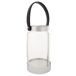 Farol de acero inoxidable y cristal Farol de acero inoxidable y cristal Plateado
