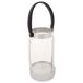 Farol de acero inoxidable y cristal Farol de acero inoxidable y cristal Plateado