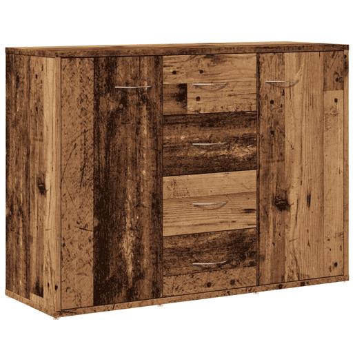 vidaXL Aparador 88x30x64 cm derivados de madeira madeira velha