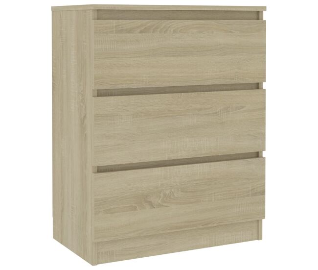 Vidaxl aparador de madera contrachapada color roble sonoma 60x35x76 cm