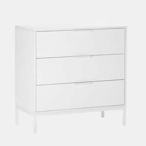 Cômoda Auri 3 gavetas cor Branco