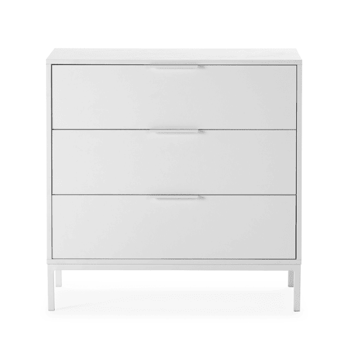 Cômoda Auri 3 gavetas cor Branco
