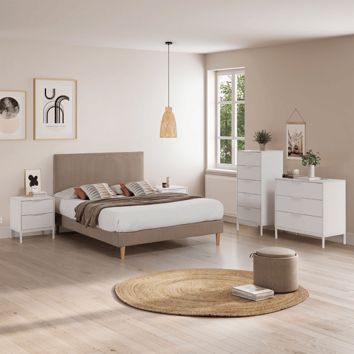 Cômoda Auri 3 gavetas cor Branco