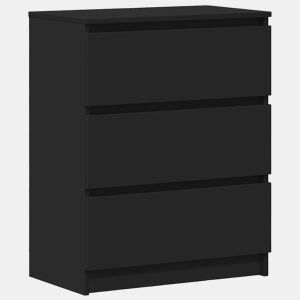 vidaXL Aparador 60x35x76 cm derivados de madeira preto