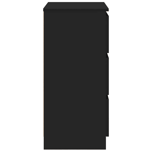 vidaXL Aparador 60x35x76 cm derivados de madeira preto vidaXL Aparador 60x35x76 cm derivados de madeira preto