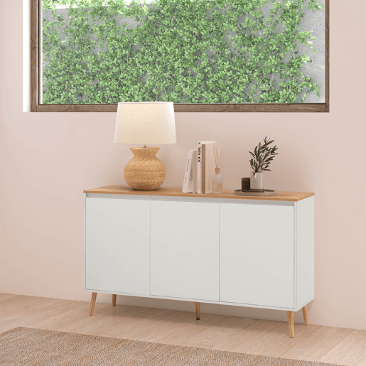 Aparador Desi 3 gavetas cor Branco Aparador Desi 3 gavetas cor Branco