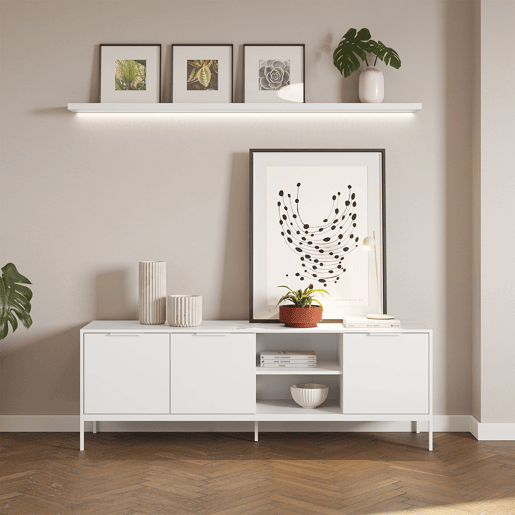 Móvel tv Auri 3 portas cor Branco Móvel tv Auri 3 portas cor Branco