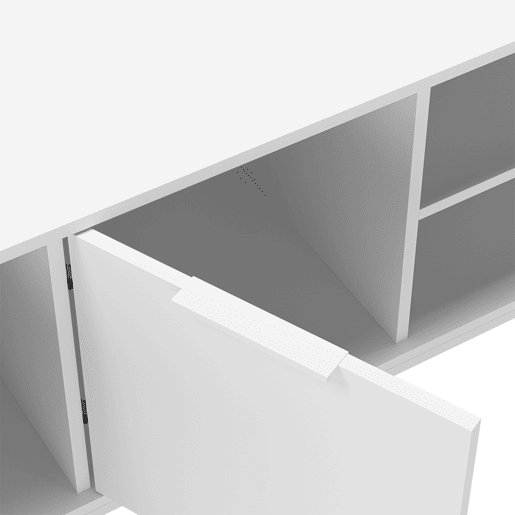 Móvel tv Auri 3 portas cor Branco Móvel tv Auri 3 portas cor Branco