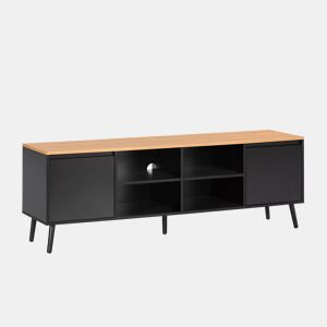 Móvel Tv Desi 2 portas cor Preto