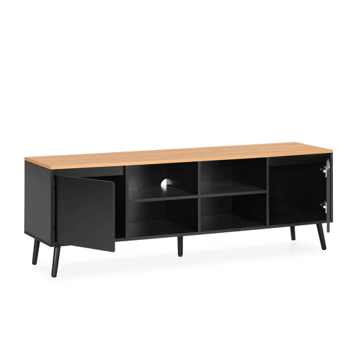 Móvel Tv Desi 2 portas cor Preto
