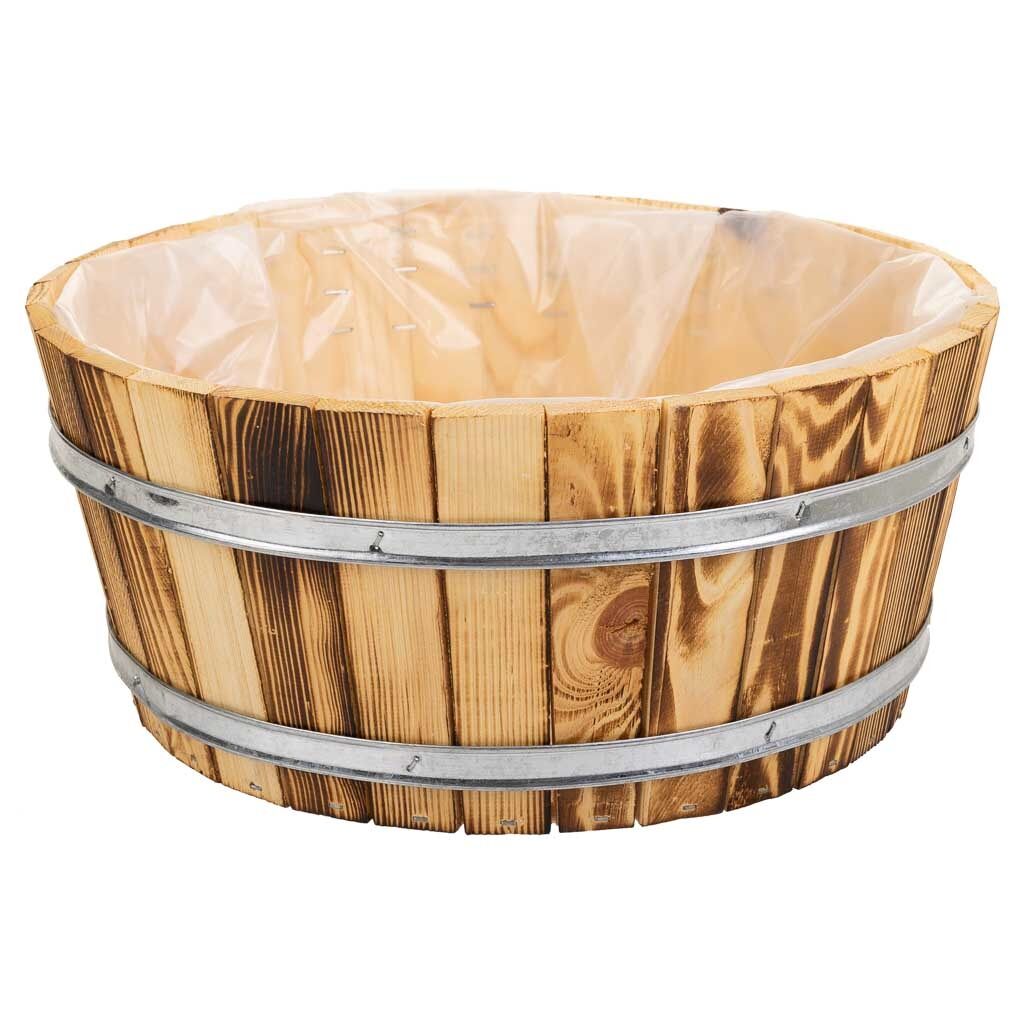 Cesto de madera y cuerda