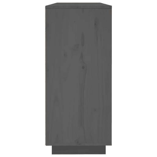 vidaXL Aparador 120x35x80 cm madeira de pinho maciça cinza
