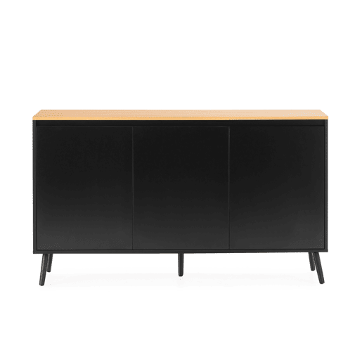 Aparador Desi 3 gavetas cor Preto Aparador Desi 3 gavetas cor Preto