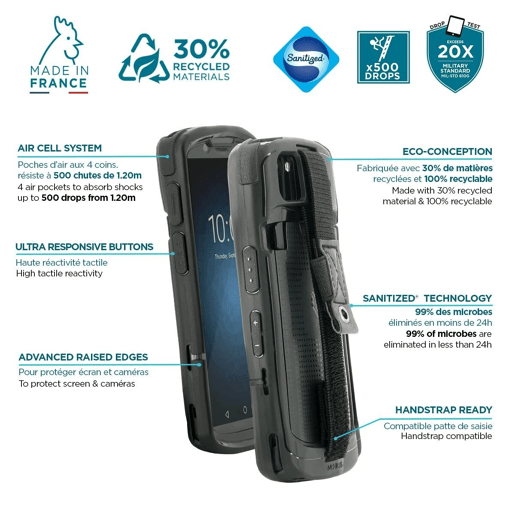 Capa para Telemóvel Mobilis ZEBRA TC5358 Preto