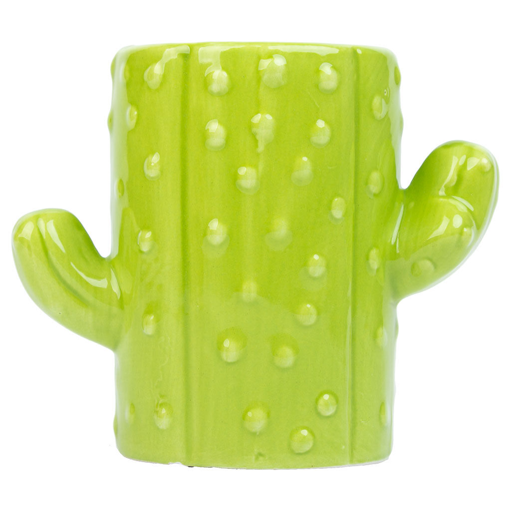 Porta lápices cactus de cerámica
