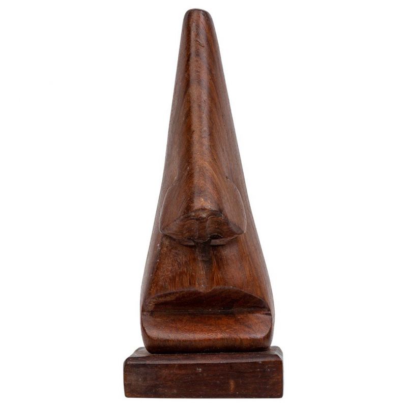 Soporte de lentes de madera marrón 15x5x5